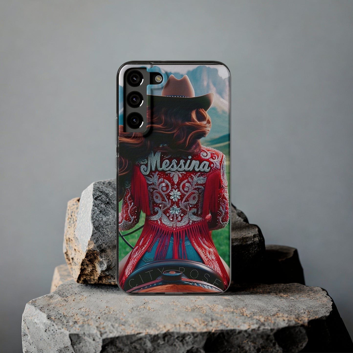 City Rose Cowgirl Soft Phone Cases