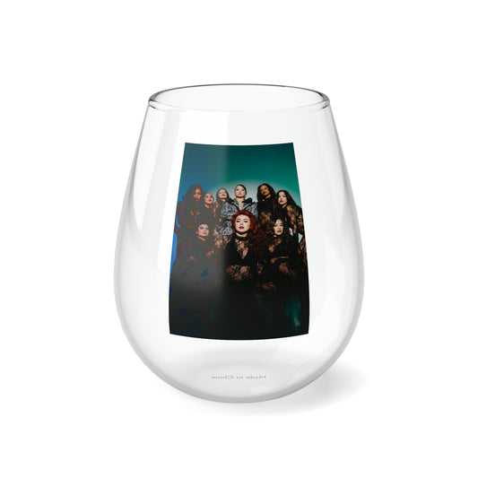 "Messina Mafia, Family Meeting"  ||| Stemless Wine Glass, 11.75oz