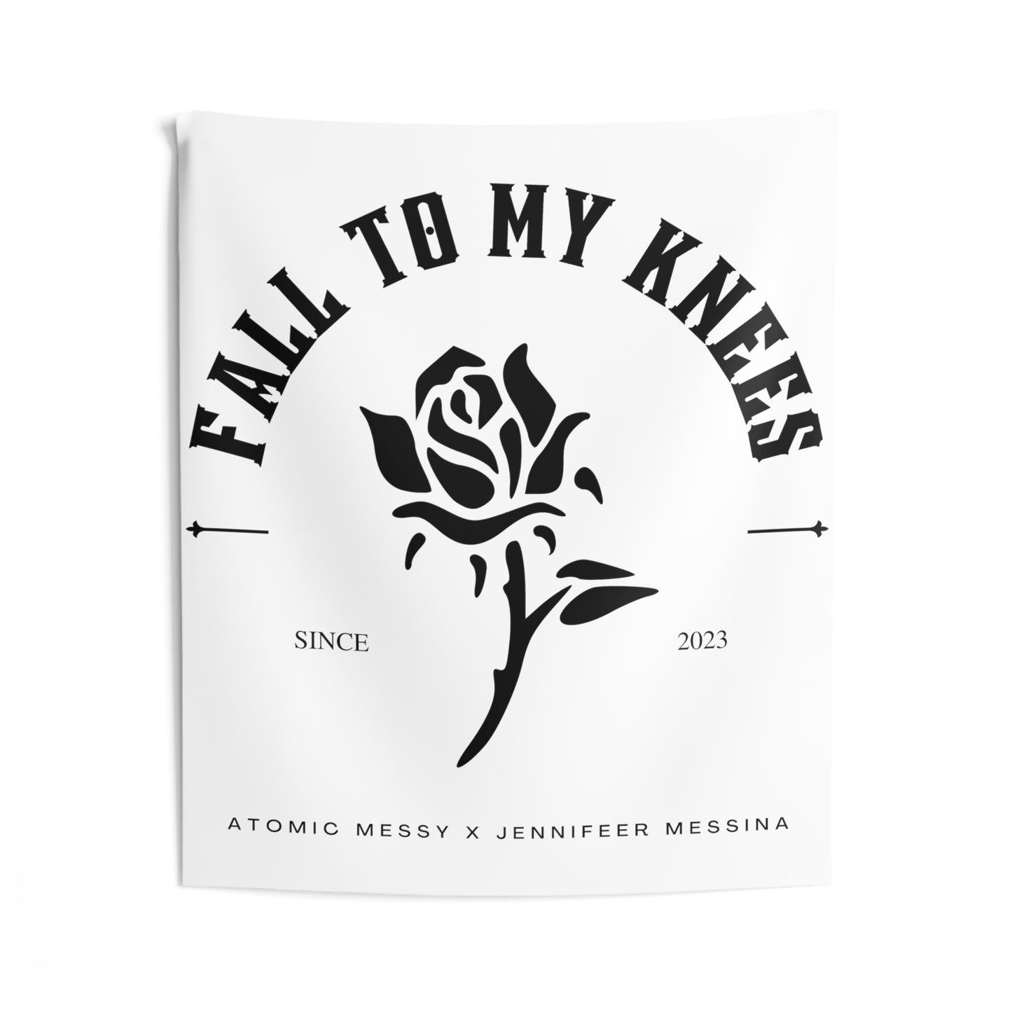 Fall To My Knees Indoor Wall Tapestries