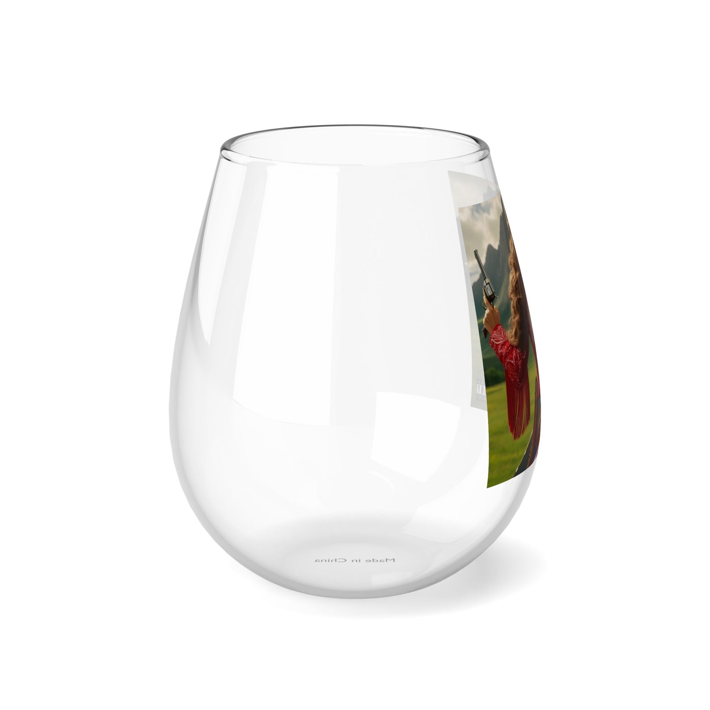 City Rose Cover | Stemless Wine Glass, 11.75oz