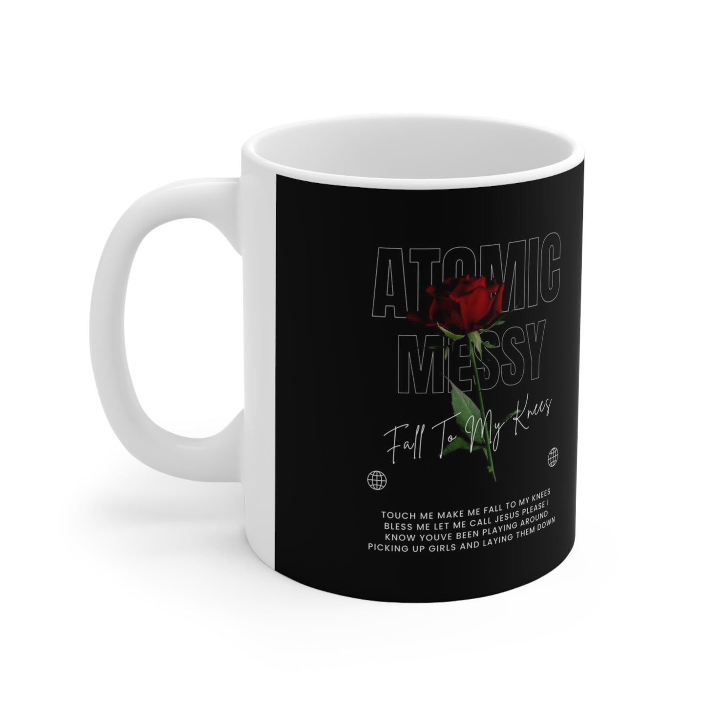 Atomic Messy Ceramic Mug 11oz