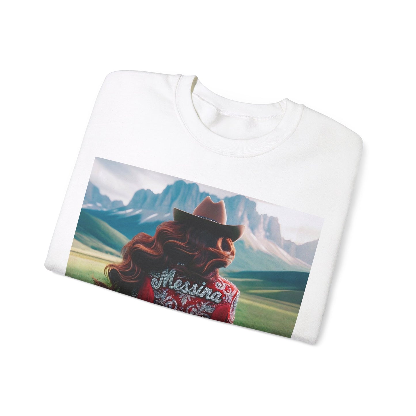 City Rose Cowgirl  | Unisex Heavy Blend™ Crewneck Sweatshirt