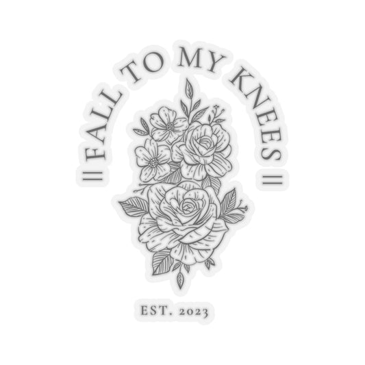 Fall To My Knees Kiss-Cut Stickers