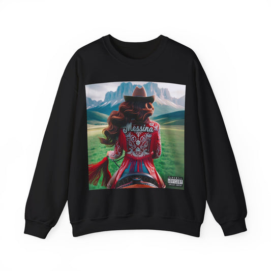 City Rose Cowgirl  | Unisex Heavy Blend™ Crewneck Sweatshirt