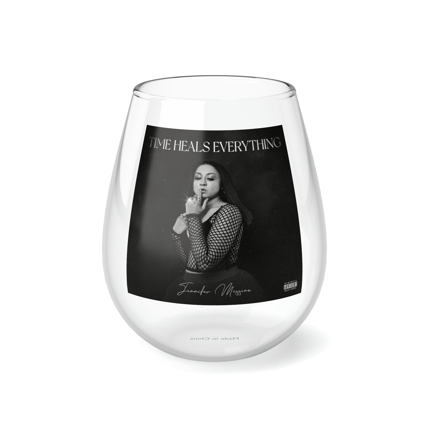 Time Heals Everything | Stemless Wine Glass, 11.75oz