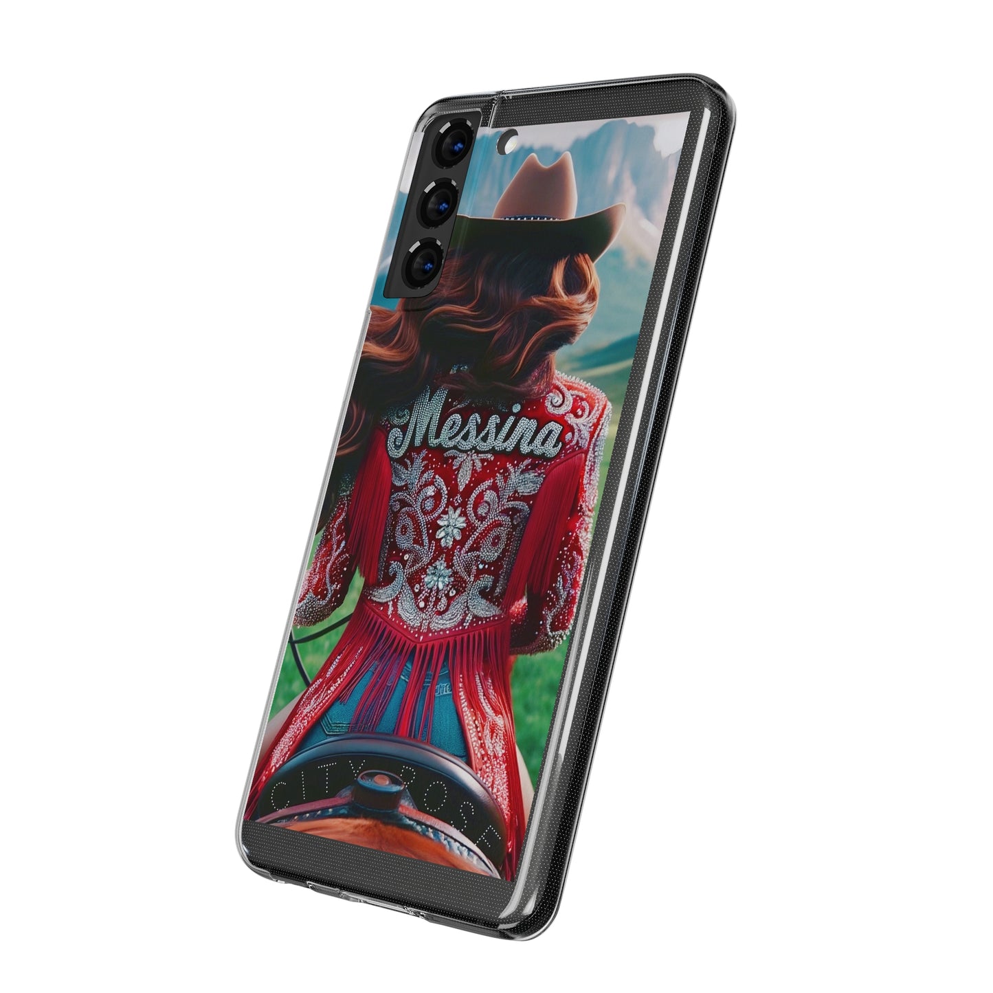 City Rose Cowgirl Soft Phone Cases