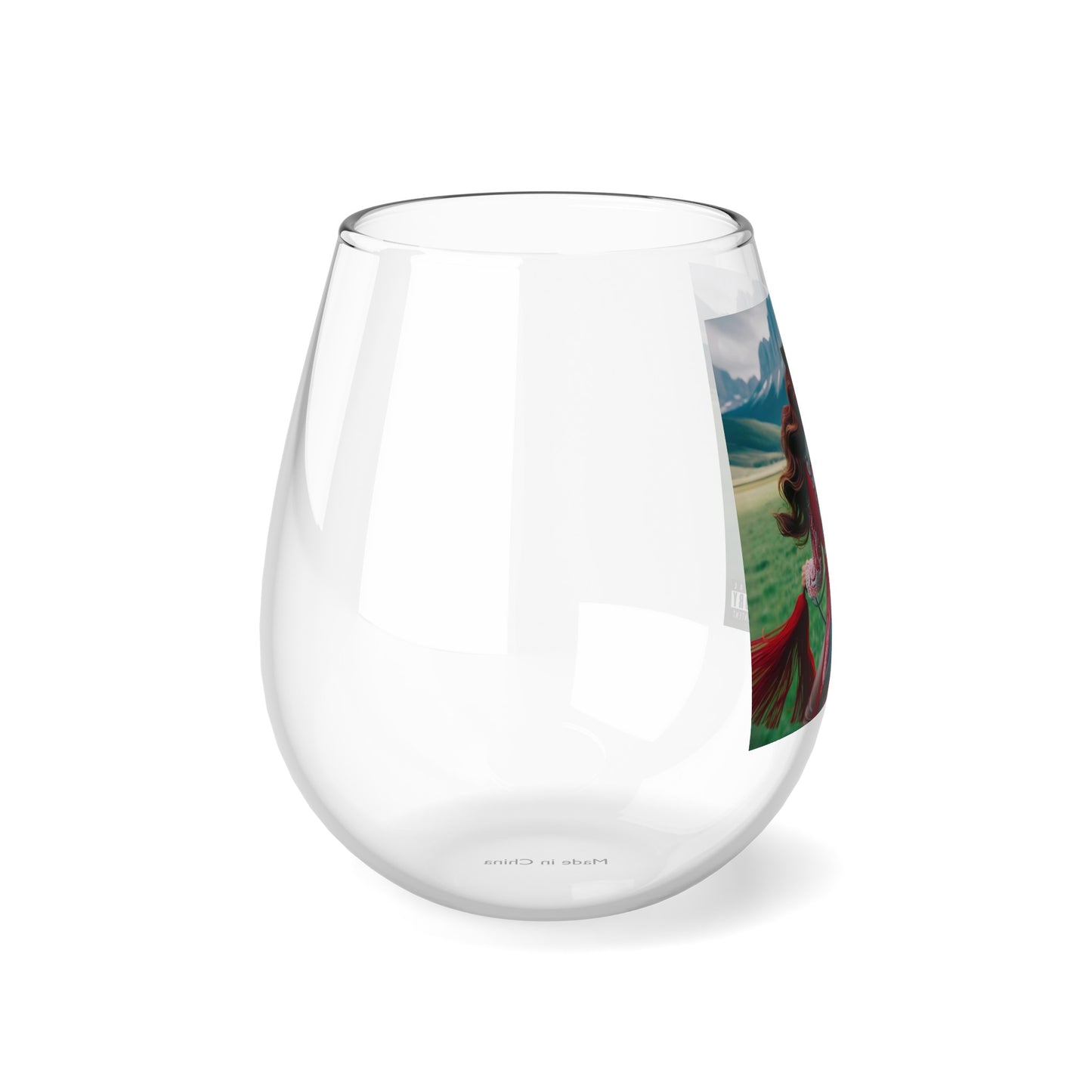 City Rose Cowgirl   | Stemless Wine Glass, 11.75oz