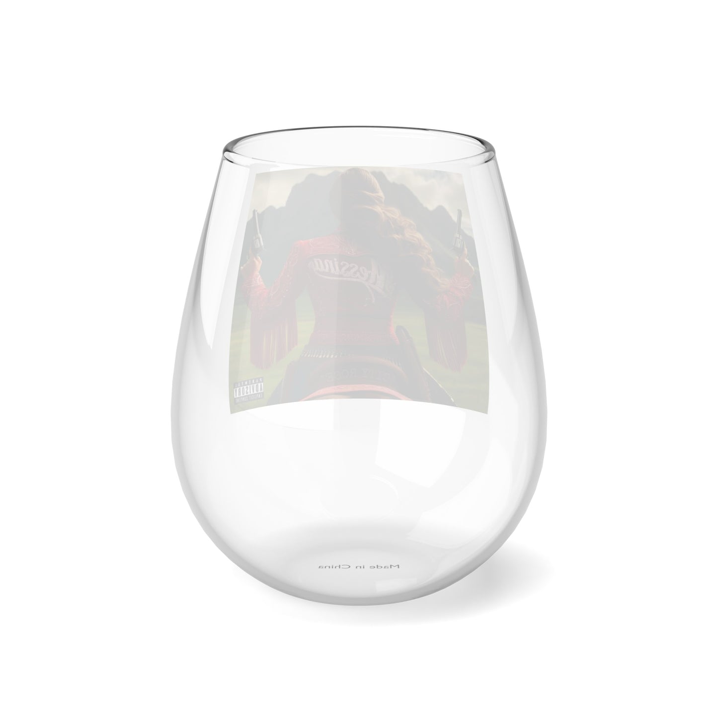 City Rose Cover | Stemless Wine Glass, 11.75oz