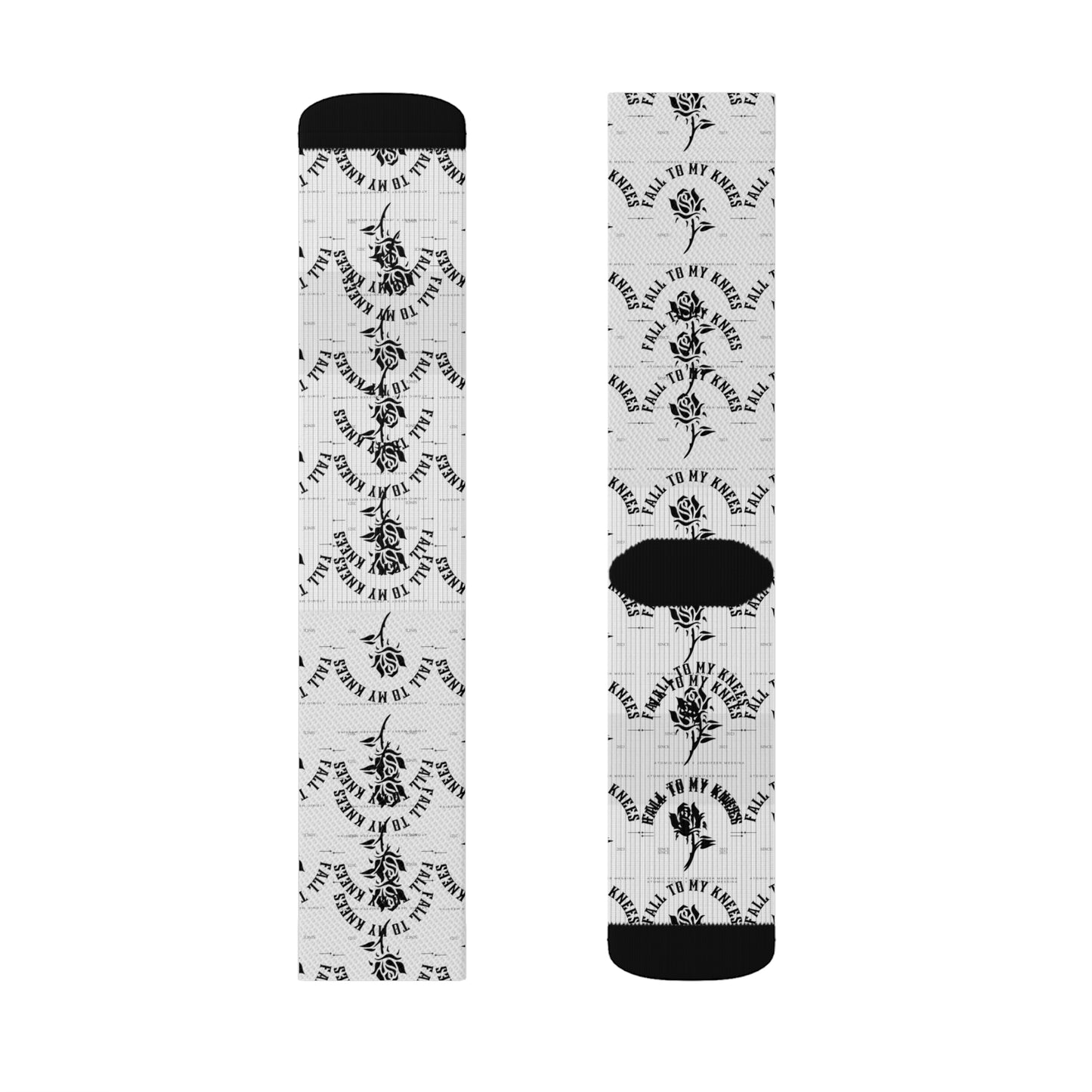 Fall To My Knees Sublimation Socks