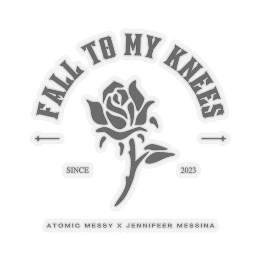 Fall To My Knees Kiss-Cut Stickers