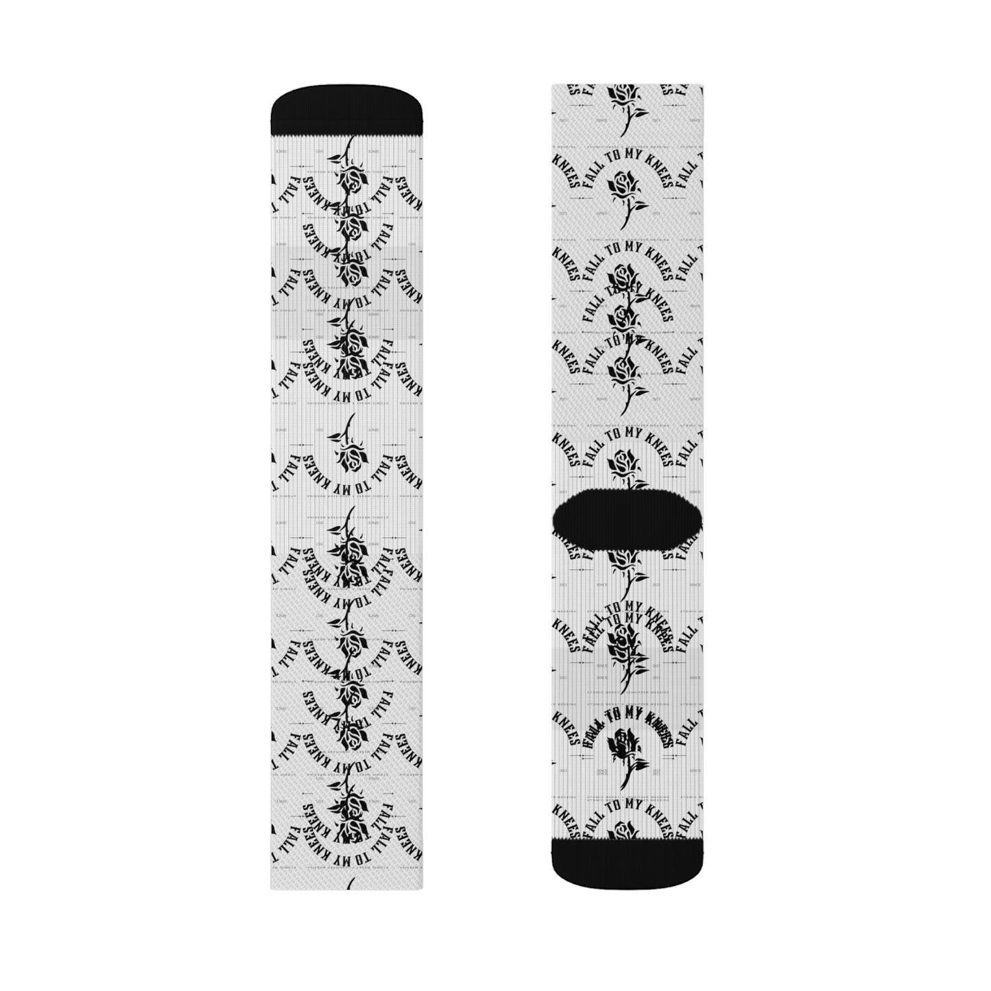 Fall To My Knees Sublimation Socks